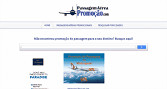 Desktop Screenshot of passagemaereapromocao.com